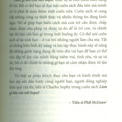 Làm Gì Khi Con Nổi Loạn? (Family Values) - Dr. Charles Sophy; Đào Thị Hương Lan dịch; TS. Lê Nguyên Phương viết lời giới thiệu