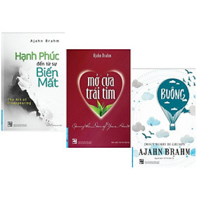 Combo 3 Cuốn Sách Kỹ Năng Sống: Buông Bỏ Buồn Buông (Tái Bản 2019) + Hạnh Phúc Đến Từ Sự Biến Mất + Mở Cửa Trái Tim (Tái Bản 2017) - (Những Cuốn Sách Sẽ Giúp Tâm Hồn Bạn Trở Nên Nhẹ Nhàng Hơn)