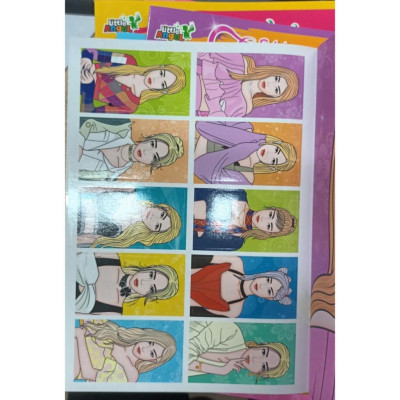 Sách - Trang Điểm Thần Tượng Âm Nhạc Hàn Quốc - Rosie - Thỏa Súc Sáng Tạo Cùng Sticker Trong Suốt - Minh Thắng