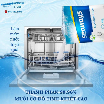 Combo 5 Túi muối rửa chén bát Seaways dành cho máy rửa chén bát - 500g/túi