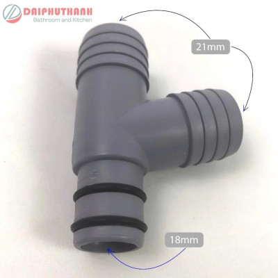 Phụ Kiện Xả Tràn Chống Tràn Thay Thế Xi Phông Chậu Rửa Chén - Đủ bộ chụp xả tràn, T chia, ống dẫn