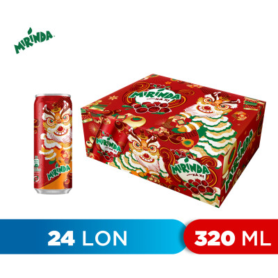 Thùng 24 Lon Nước Ngọt Có Gas Mirinda Xá Xị (320ml/Lon)