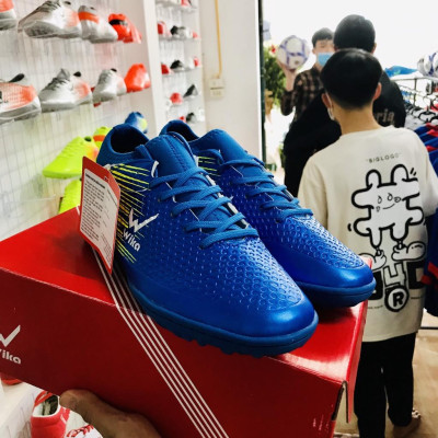 Mẫu giày thể thao đá banh cao cấp sân cỏ nhân tạo Wikaaa Flash Xanh Biển