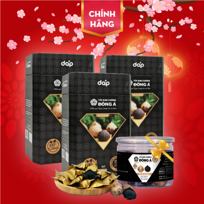 Tỏi đen cô đơn bóc vỏ - Combo 3 hộp 450g - Tỏi Kim Cương Đông Á - Hỗ trợ tăng cường đề kháng, ổn định huyết áp, bảo vệ tim mạch