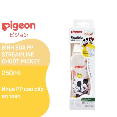 Bình Sữa PP Streamline Pigeon Hình Chuột Mickey 150ml/250ml