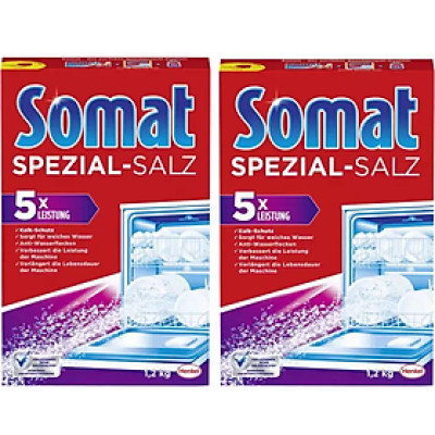 Combo 2 hộp muối rửa Bát - Ly Somat 1.2kg - Đức