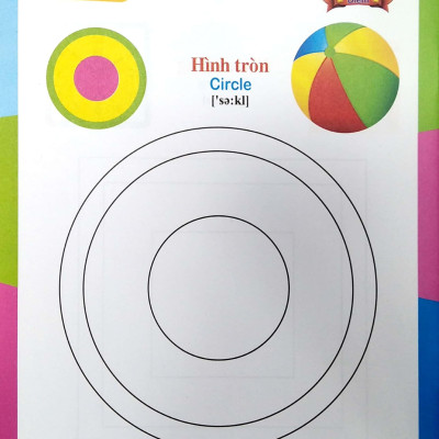 Bé Tô Màu Hình Dạng Và Học Tiếng Anh