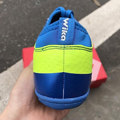 Đôi giày đá banh phủi thể thao  Wikaaa Flash tia chớp xanh blue