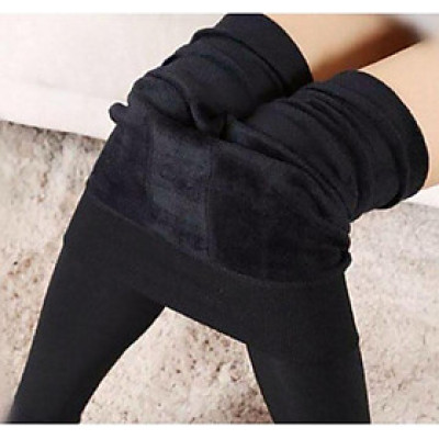 Quần Tất Dày Lót Lông Nữ Mềm Mịn Đàn Hồi Tốt Chất Nỉ Cao Cấp, Co Dãn 4 Chiều, Không Nhão, Không Nhăn