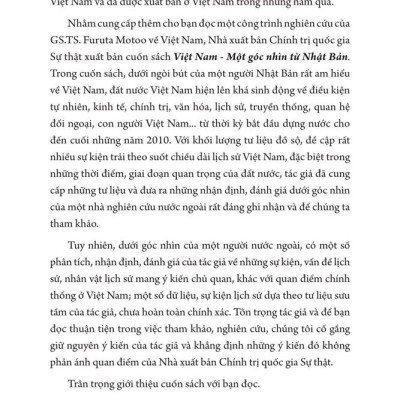 Việt Nam một góc nhìn từ Nhật Bản - bản in 2025