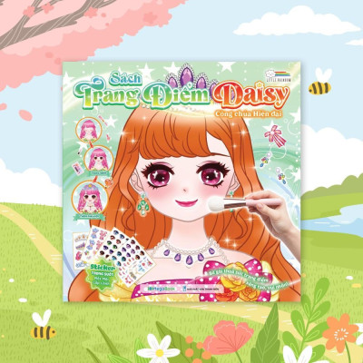 Sách - Trang Điểm Daisy - Công Chúa Hiện Đại - Tô Màu Và Bóc Dán Hơn 100+ Stickers Xinh Đẹp Cho Bé Gái - Megabook