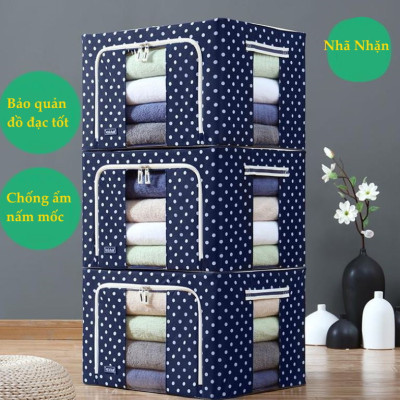 Bộ 3 Túi Đựng Chăn Màn Khung Sắt Gấp Gọn miDoctor (CÓ CHỌN MÀU)