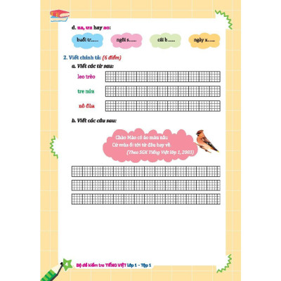 Sách - Bộ Đề Kiểm Tra Tiếng Việt Lớp 1 - Tập 1 - Minh Thắng