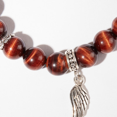 Vòng tay đá mắt hổ phối cánh bạc Ngọc Quý Gemstones