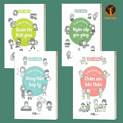 (Bộ 4 Cuốn) TỰ LẬP TỪ TIỂU HỌC (Quản Trị Thời Gian - Ngăn Nắp Gọn Gàng - Dùng Tiền Hợp Lý - Chăm Sóc Bản Thân) - Dook Media (bìa mềm)