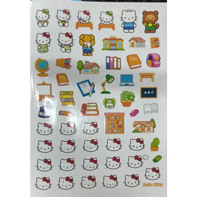 Sách - Bé Tô Màu Hello Kitty - Đồ Dùng Học Tập - Tặng Kèm Sticker Xinh Xắn - Minh Thắng