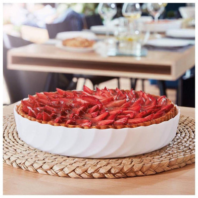 Khay nướng thủy tinh chịu nhiệt Luminarc 22x16cm, dùng lò nướng, lò vi sóng cường lực tốt - P4017