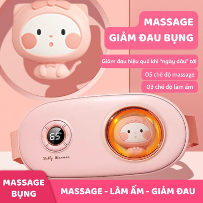 Quà tặng phụ nữ- Đai massage, chườm nóng giảm đau bụng kinh dòng cao cấp