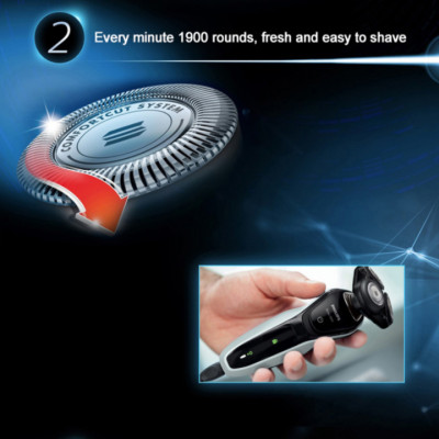 Máy cạo râu khô và ướt nhãn hiệu Philips S5080/03 linh hoạt theo 5 hướng - HÀNG NHẬP KHẨU