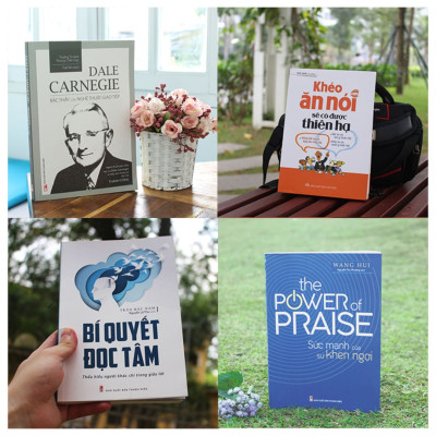 Combo sách:  Bí Quyết Đọc Tâm (TB) + Bậc Thầy Của Nghệ Thuật Giao Tiếp (TB) + Sức Mạnh Của Sự Khen Ngợi + Khéo Ăn Nói Sẽ Có Được Thiên Hạ (TB)