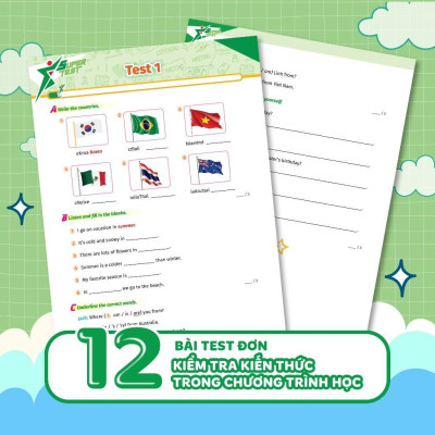 Sách - Super Test - Đề Kiểm Tra Nhanh Tiếng Anh Lớp 4 - Megabook