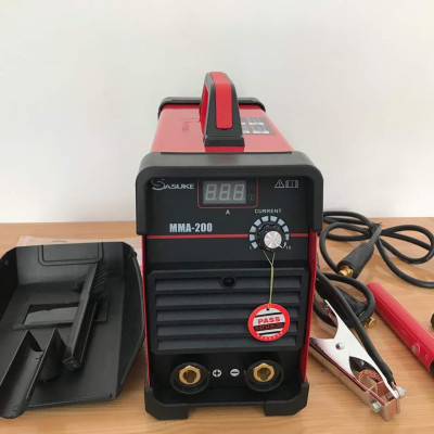 Máy hàn que điện tử Sasuke MMA-200 (Hàn que 1.6-4.0mm, hiệu suất tối đa que 3.2mm)-Hàng chính hãng