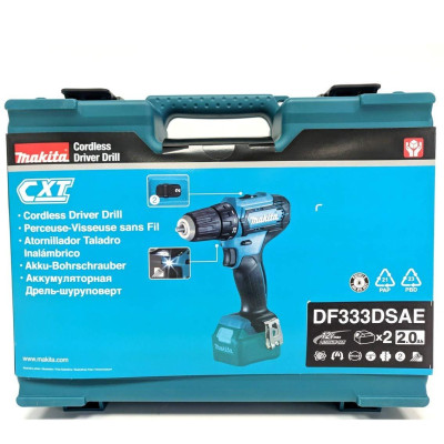 MÁY KHOAN VẶN VÍT DÙNG PIN 12V 170 W MAKITA DF333DSAE (01 SẠC NHANH 02 PIN 2.0 AH) - HÀNG CHÍNH HÃNG