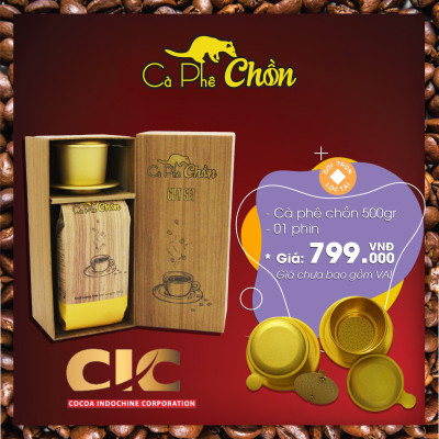 Hộp quà Cà phê Chồn - 500g