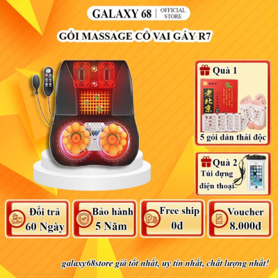 ￼Gối Massage Cổ Vai Gáy Hồng Ngoại (loại 1 ) - Máy Massage 16 bi cao cấp thế hệ mới  2024