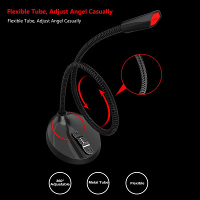 Micro Mini Dùng Cho Máy Tính PC, Laptop Cổng USB Công Nghệ Lọc Tiếng Ồn Cao Cấp AnZ thu âm chất lượng cao hỗ trợ học Online chat videocall Chuyên Nghiệp Live Stream Hát Karaoke Quay Video Ghi Âm Vlog Zoom Skype ĐT Smartphone, Microphone  Hàng Nhập Khẩu