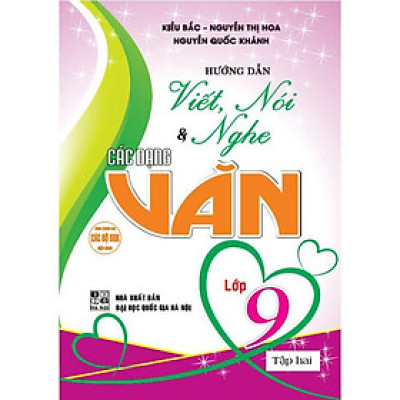 Sách - Hướng dẫn viết, nói & nghe các dạng văn lớp 9 tập 2 (HA-MK)