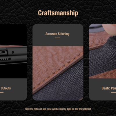 Bao Da dành cho Samsung Galaxy Z Fold 3 hiệu Nillkin Aoge Leather Cao Cấp - Hàng nhập khẩu