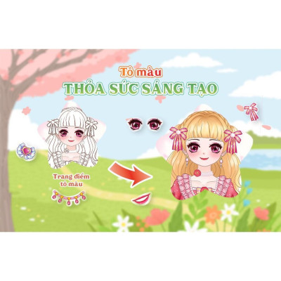 Sách - Trang Điểm Daisy - Công Chúa Hiện Đại - Tô Màu Và Bóc Dán Hơn 100+ Stickers Xinh Đẹp Cho Bé Gái - Megabook