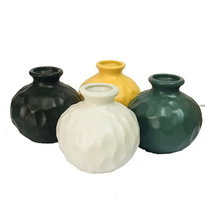  Combo 2 Bình Cắm Hoa Mini Góc Cạnh Gốm Sứ Bát Tràng