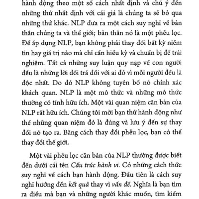 NLP Căn Bản (Tái Bản)