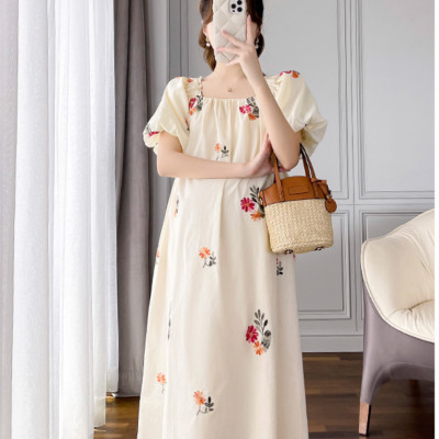 ĐẦM BẦU VÁY BẦU CÔNG SỞ CỔ VUÔNG DÁNG SUÔNG