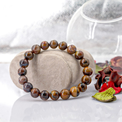 Vòng tay phong thủy Pietersite nâu 10 mm