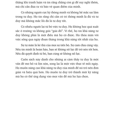 Tự Luyện Cách Tư Duy (Tái Bản 2023)
