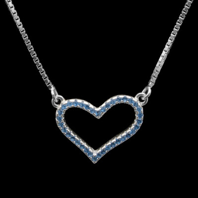 Dây Và Mặt Dây Chuyền Bạc Hiểu Minh DMD137 trái tim