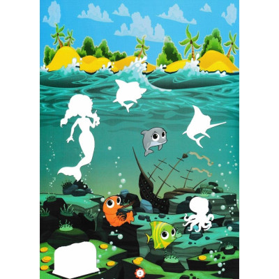 Sách - Bóc Dán Decal Thông Minh Sticker - Nàng Tiên Cá - Hồng Ân