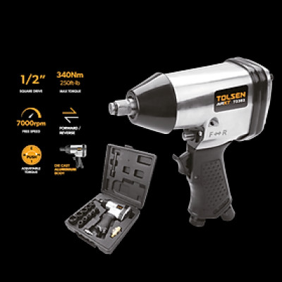 Bộ 17 món máy vặn bu lông Tolsen 73382 (340Nm)- Hàng chính hãng