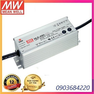 Nguồn LED Driver HLG-40H-12 Meanwell (39.96W 12V 3.33A), Hàng chính hãng