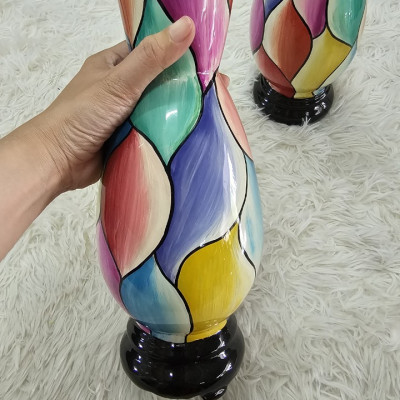 Bình Hoa Sơn Mài - Mã B08 | Size 30x12 cm | Thiết Kế Tối Giản – Sang Trọng & Tinh Tế