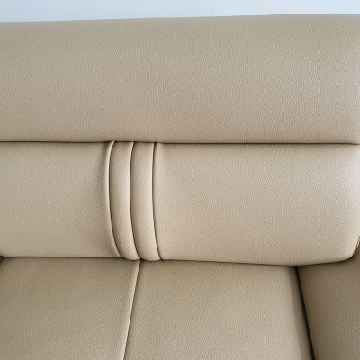 Ghế Sofa Góc L Phối Viền Trẻ Trung_Màu Kem Viền Nâu_Size 2500 x 1600