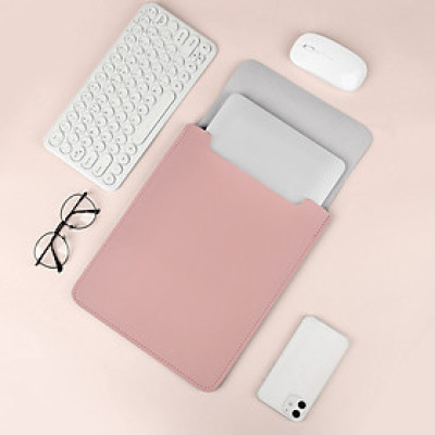 Túi bao da chống sốc dành cho máy tính, macbook, laptop, ipad, surface kiêm tấm lót di chuột chống nước - Hàng chính hãng