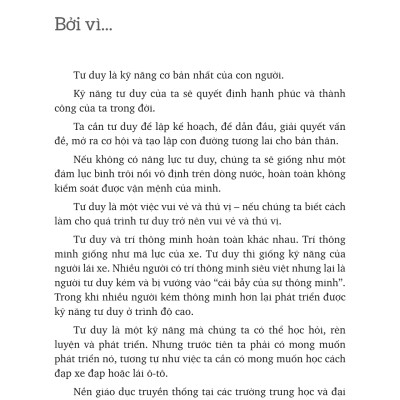 Tự Luyện Cách Tư Duy (Tái Bản 2023)