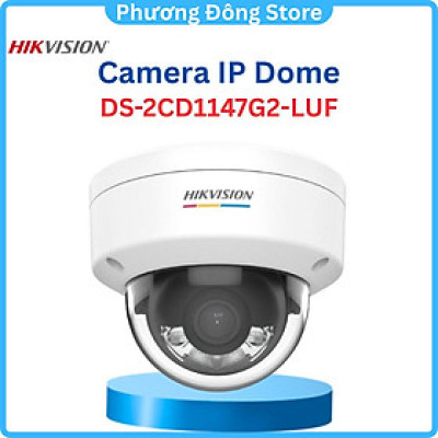 Camera IP HIKVISION 4MP DS-2CD1147G2-LUF hình ảnh màu sắc 24/7, trợ sáng ban đêm lên đến 30m, micro thu âm ,.-Hàng chính hãng