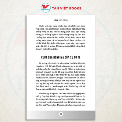 Sách - Công Thức Tự Tin Để Vươn Tới Sự Tự Lập Và Thành Công - Napoleon Hill - Tân Việt Books