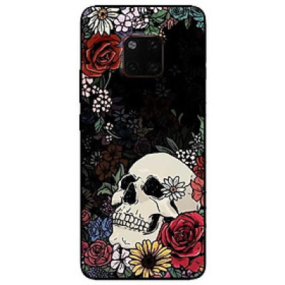 Ốp lưng dành cho Huawei 5t - Mate 20 - Mate 20 Pro mẫu Họa Tiết Hoa Đầu Lâu