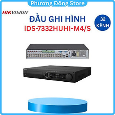 Đầu ghi hình HIKVISION  Hybrid TVI-IP 32 kênh iDS-7332HUHI-M4/S ,.-Hàng chính hãng